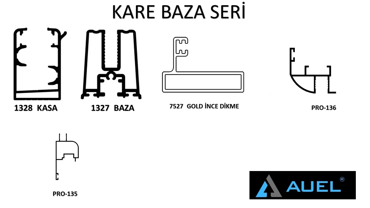 Kare Baza Seri 8mm
